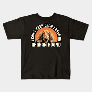 Afghan Hound Kids T-Shirt